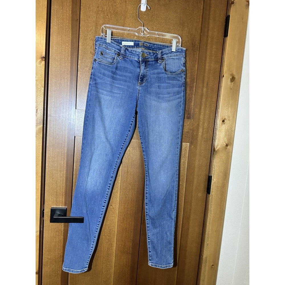 KUT From The Kloth Mia Toothpick Skinny Jeans Womens 10 Blue Stretch Denim 30